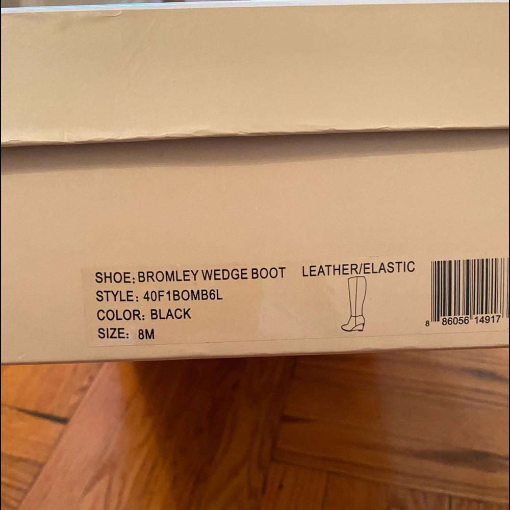 Michael Kors knee bromley wedge boots - Picture 4 of 5